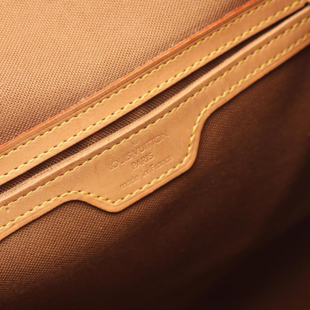 LOUIS VUITTON Authentic Brown Monogram Leather Backpack - Picture 5 of 10